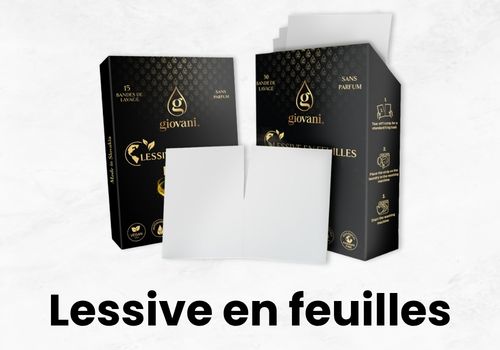 Lessive en feuilles